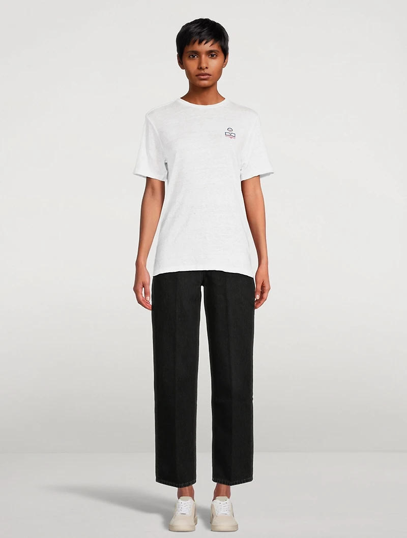 Zewel Graphic Linen T-Shirt
