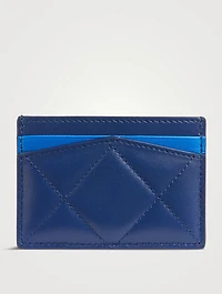 Graffiti Quilted Leather Card Holder