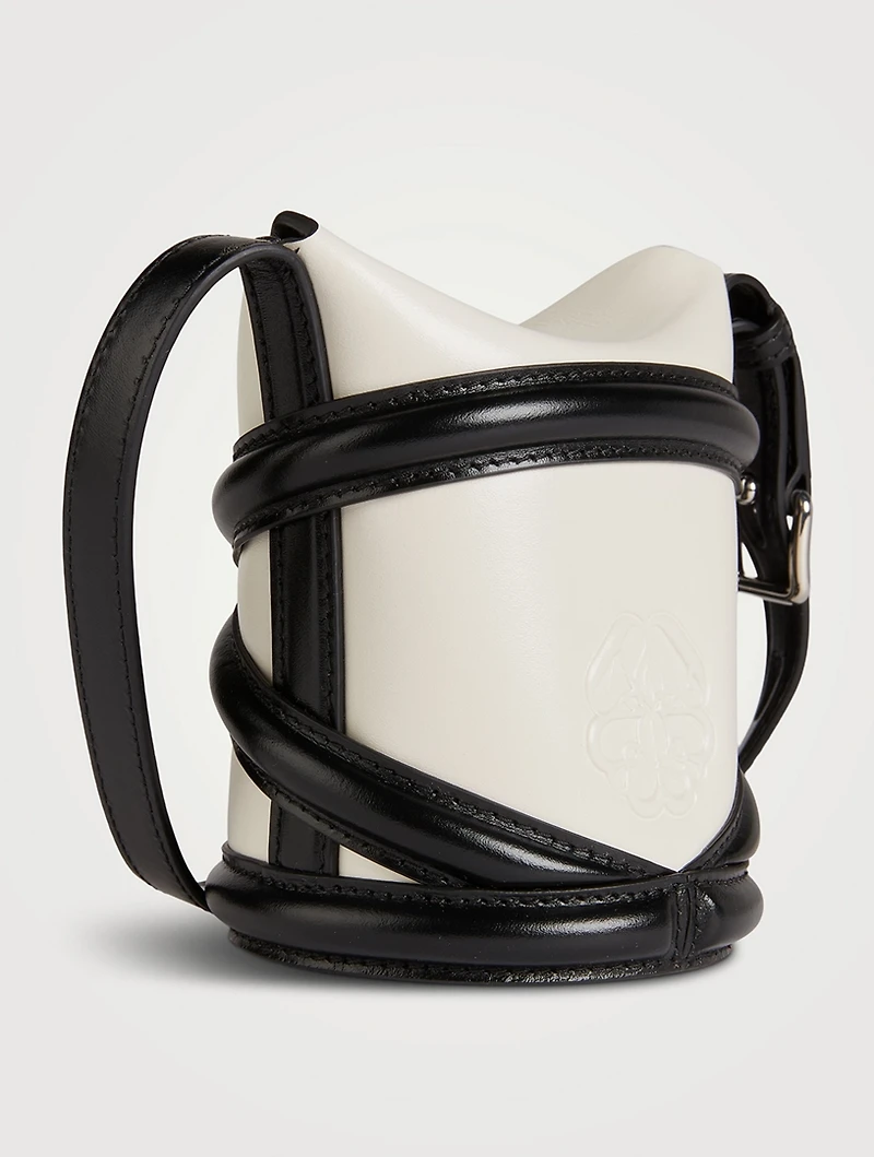 Mini The Curve Leather Bucket Bag