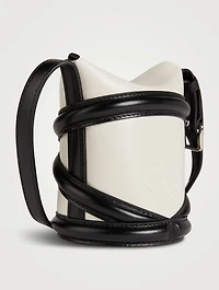 Mini The Curve Leather Bucket Bag