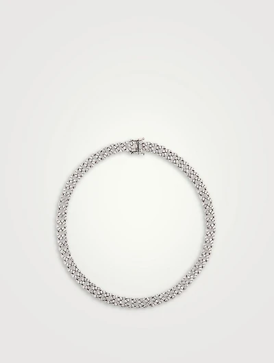 Cuban Pavé Link Necklace