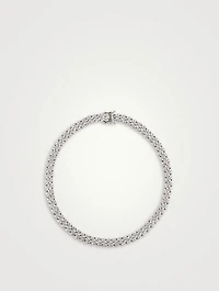 Cuban Pavé Link Necklace