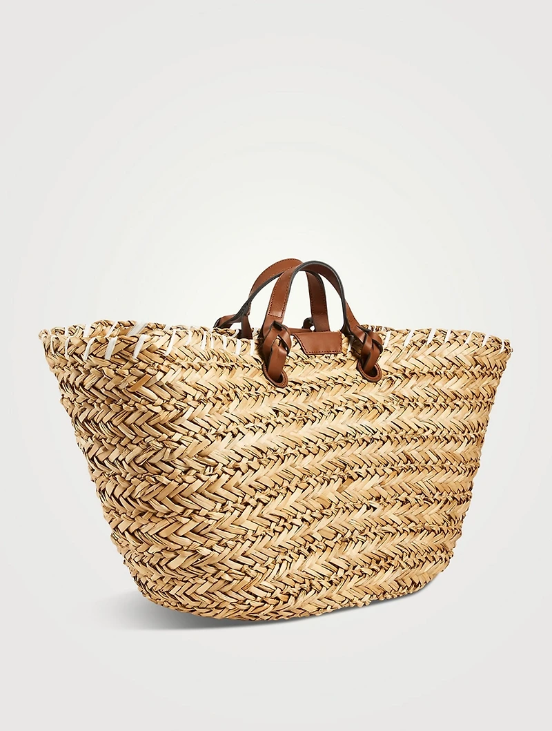 Large Paper Eyes Basket Tote Bag