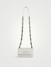 XS Gossip Croc-Embossed Leather Chain Bag