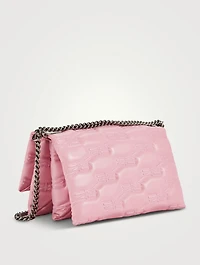 Small Triplet Croc-Embossed Leather Shoulder Bag