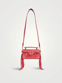 B-Buzz 19 Suede Baguette With Fringe