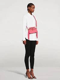 B-Buzz 19 Suede Baguette With Fringe