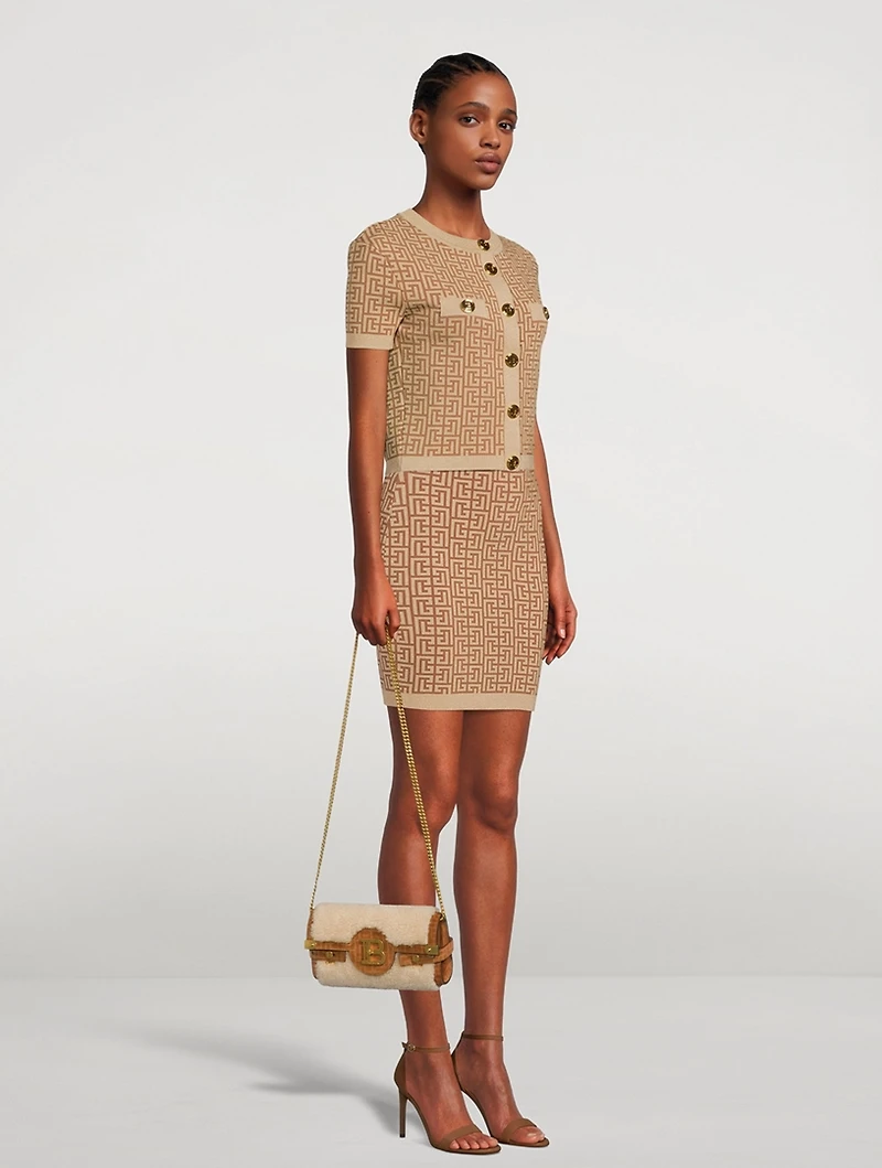 B-Buzz 23 Shearling Clutch
