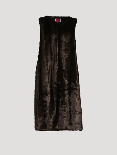 Faux Mink Vest