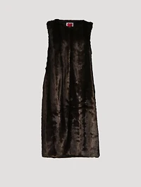 Faux Mink Vest
