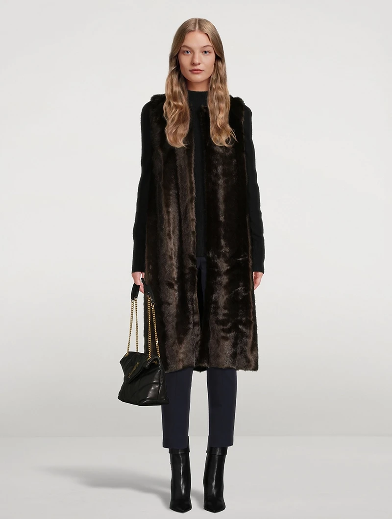 Faux Mink Vest