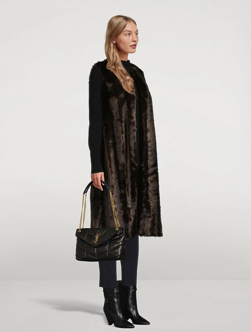 Faux Mink Vest