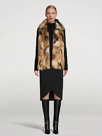 Faux Mosaic Fox Vest