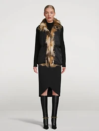 Faux Mosaic Fox Vest