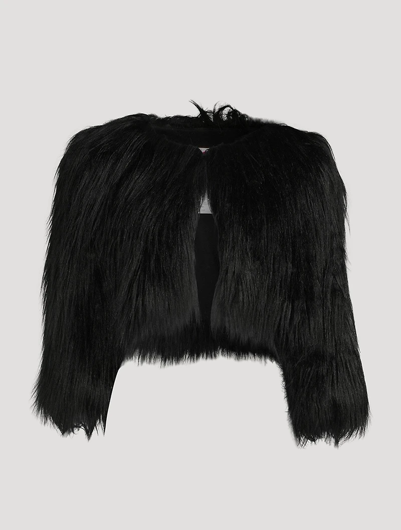 Faux Long Haired Bolero