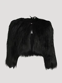 Faux Long Haired Bolero