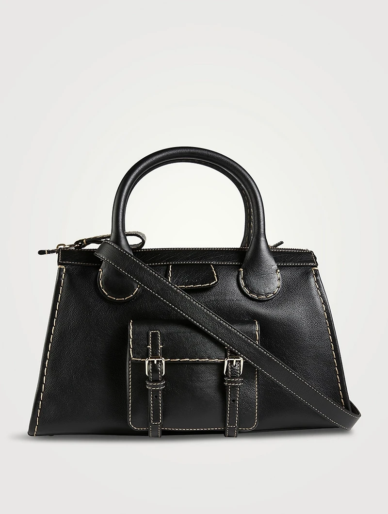 Medium Edith Leather Satchel