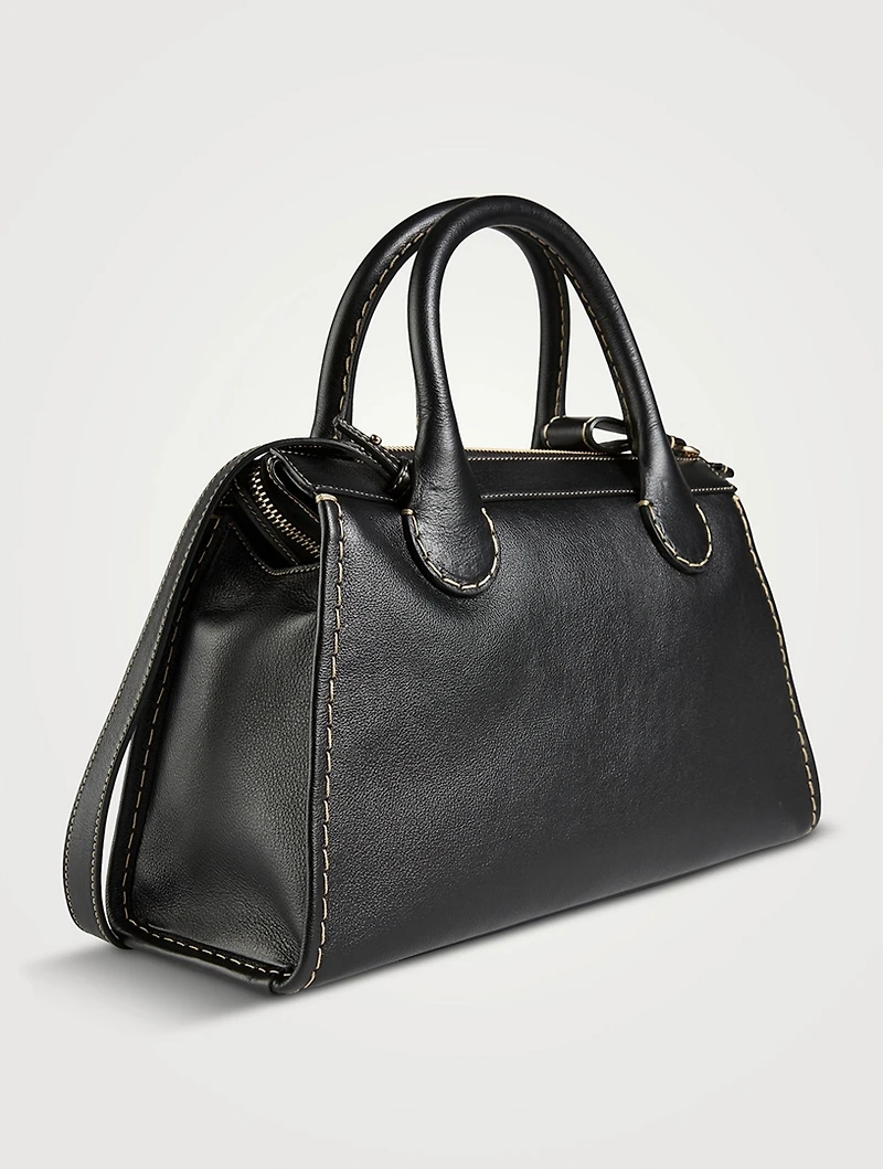 Medium Edith Leather Satchel