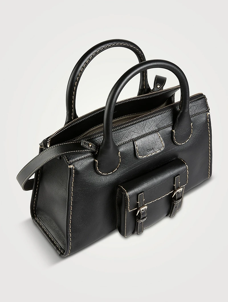 Medium Edith Leather Satchel