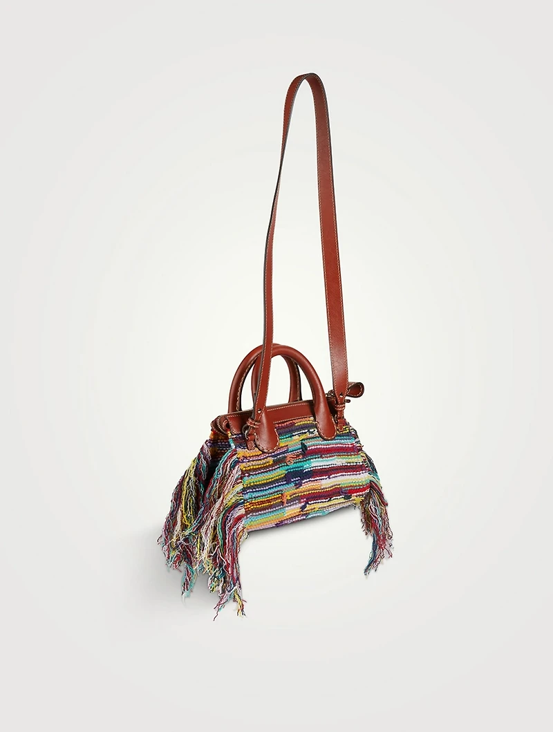 Mini Edith Recycled Cashmere And Wool Satchel