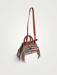 Mini Edith Recycled Cashmere And Wool Satchel