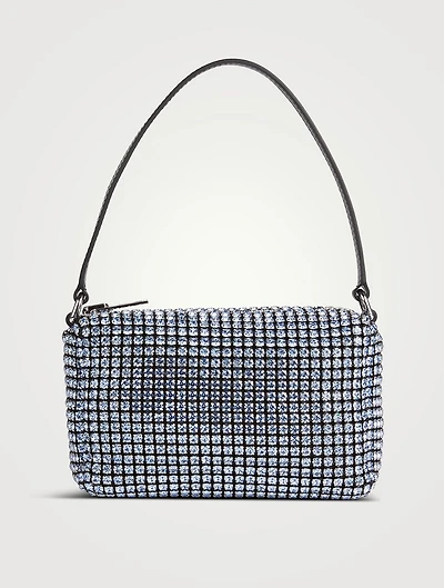 Medium Heiress Crystal Mesh Pouch