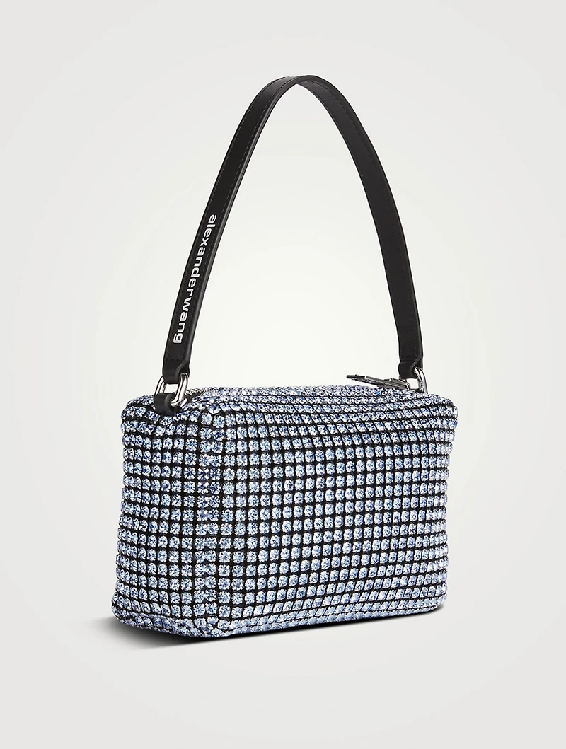 Medium Heiress Crystal Mesh Pouch