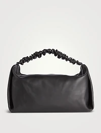 Large Scrunchie Leather Shoulder Bag