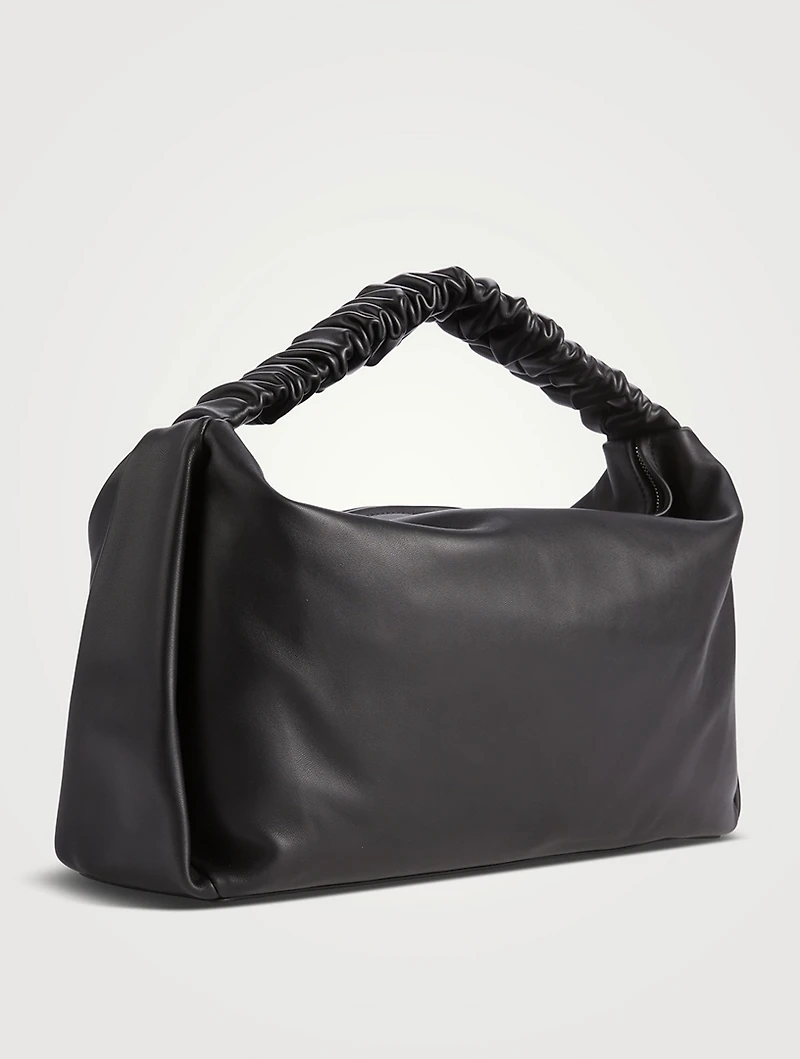 Large Scrunchie Leather Shoulder Bag