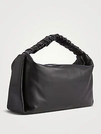 Large Scrunchie Leather Shoulder Bag
