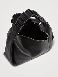 Large Scrunchie Leather Shoulder Bag