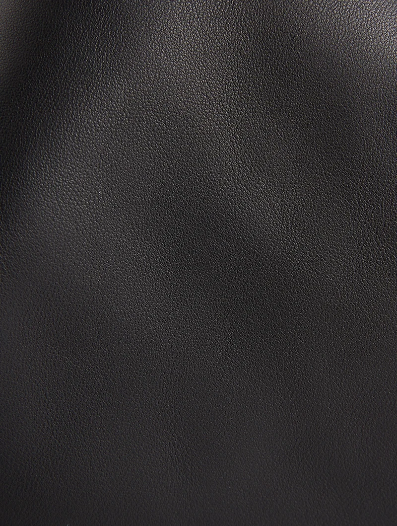 Large Scrunchie Leather Shoulder Bag