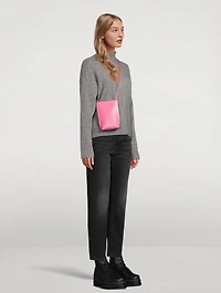 Small Banner Recycled Leather Crossbody Bag