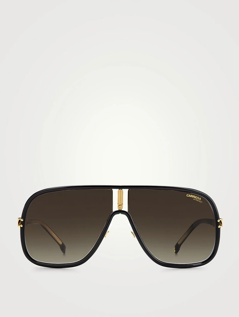 Flaglab 11 Metal Rectangular Sunglasses