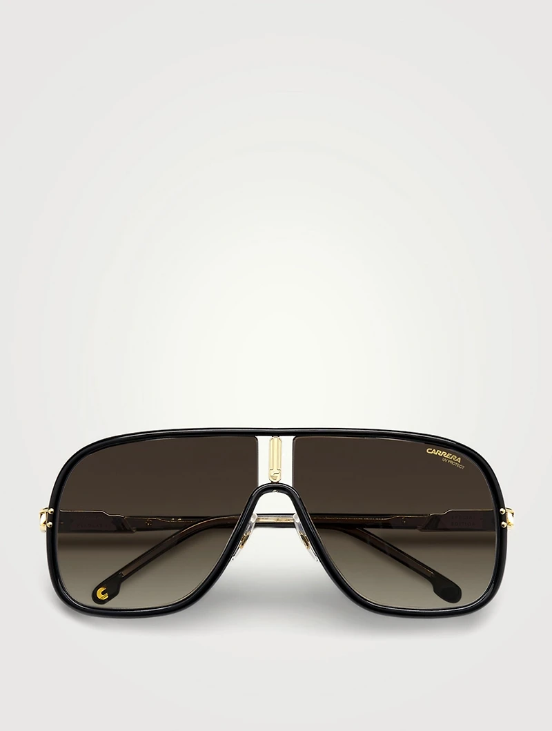 Flaglab 11 Metal Rectangular Sunglasses
