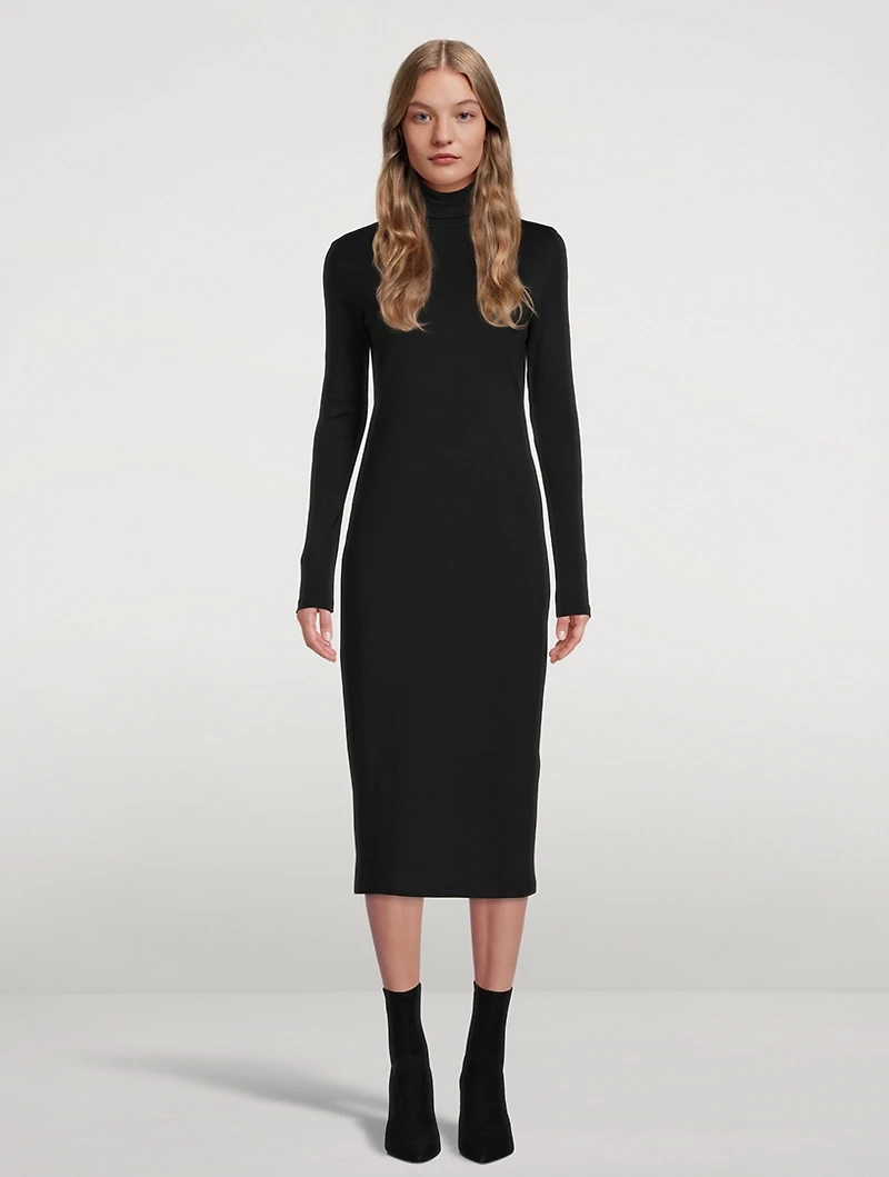 Knit Turtleneck Dress