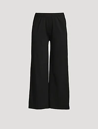 Jersey Lounge Wide-Leg Pants