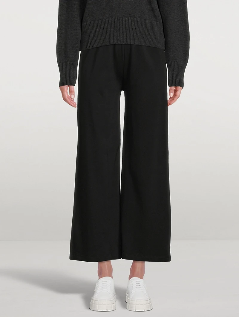 Jersey Lounge Wide-Leg Pants
