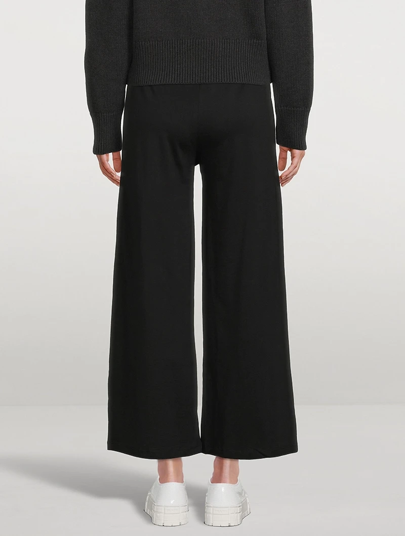 Jersey Lounge Wide-Leg Pants