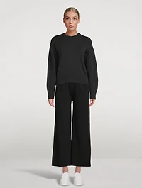 Jersey Lounge Wide-Leg Pants