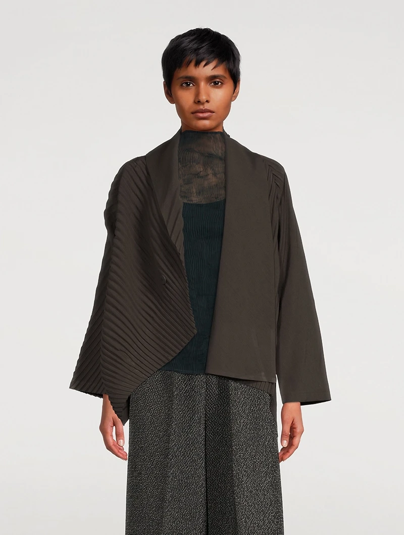 Slant Pleats Jacket
