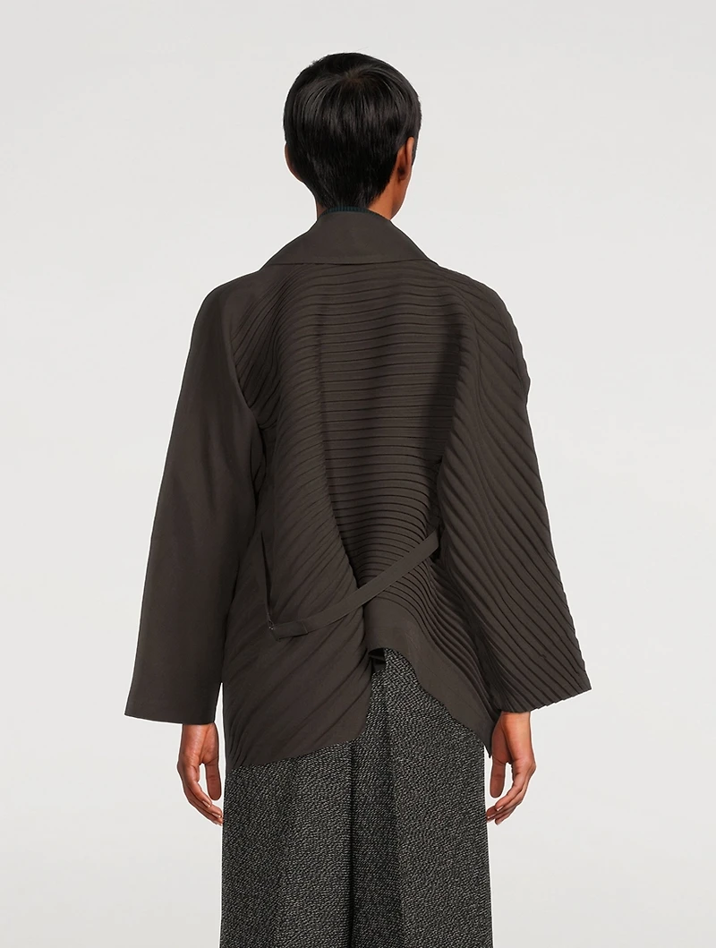 Slant Pleats Jacket