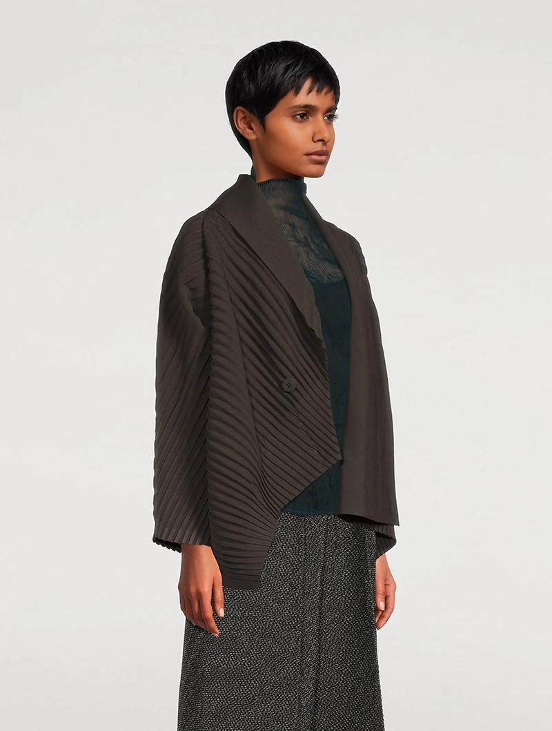 Slant Pleats Jacket