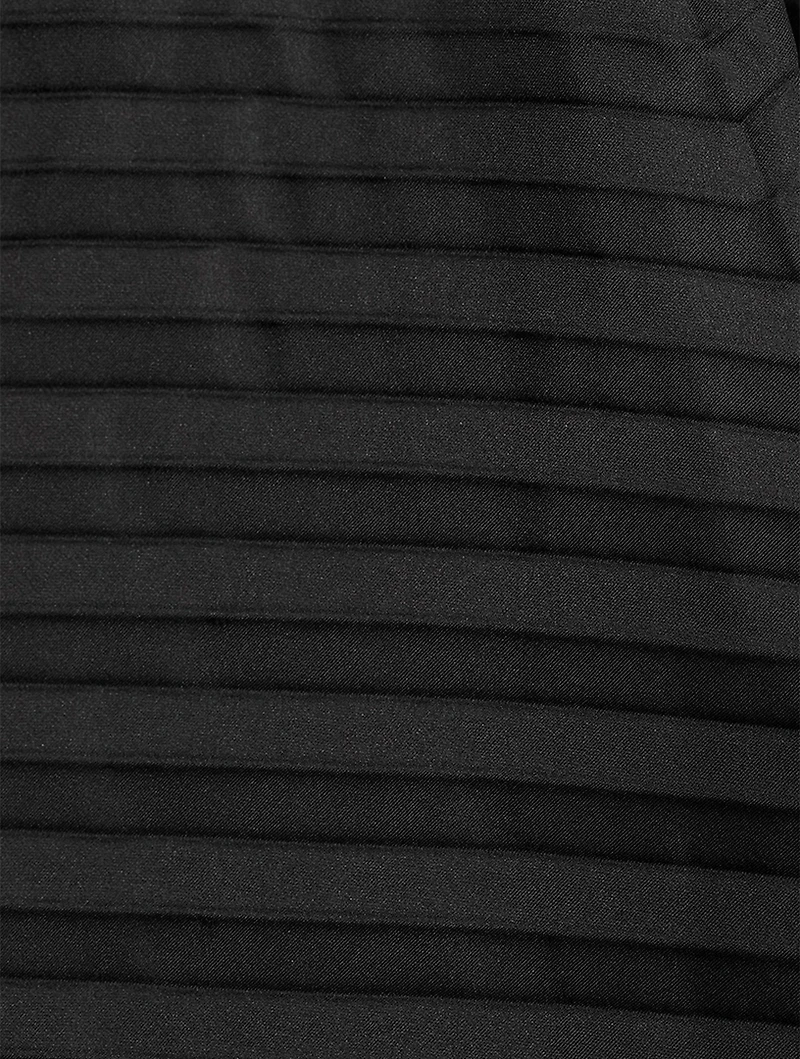 Shell Pleats Midi Skirt