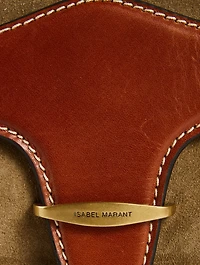 Botsy Suede Crossbody Saddle Bag