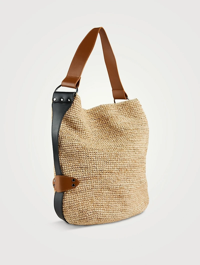 Bayia Straw Bucket Bag