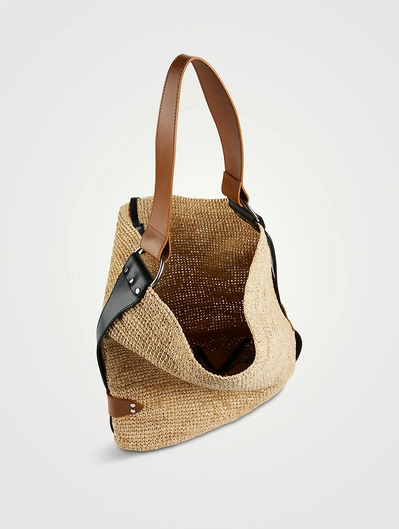 Bayia Straw Bucket Bag