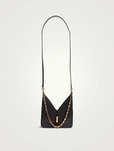 Mini Cut Out Monogram Canvas Bag With Chain