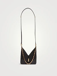 Mini Cut Out Monogram Canvas Bag With Chain