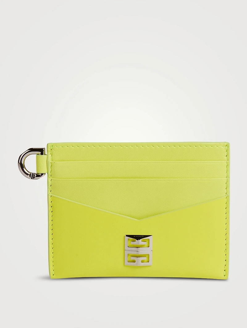 4G Neon Leather Card Holder